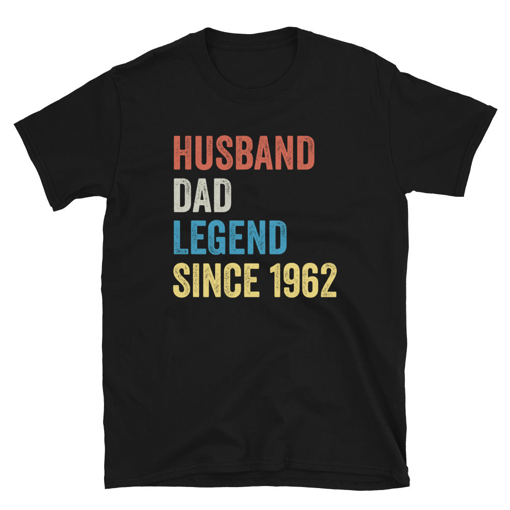 60th Birthday Gift TShirt, Husband Dad Legend Since 1962 Birthday Shirt - Captain Woody's Shirts & Beach Club
