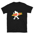 Cool Sasquatch Surfer, Funny Surfing Shirt, Rock and Roll Bigfoot - Unisex T-Shirt - Captain Woody's Shirts & Beach Club