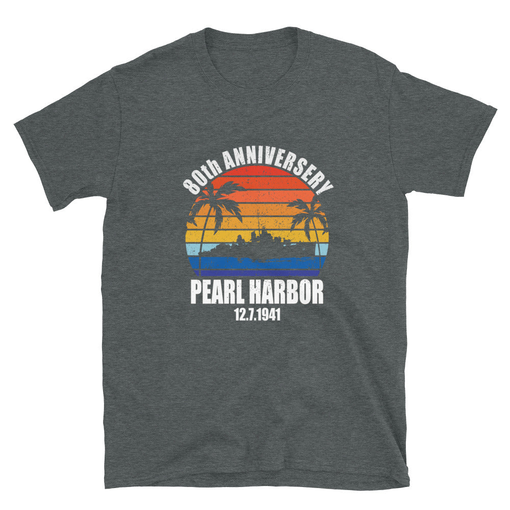 Pearl Harbor 80th Anniversary Sunset - Unisex T-Shirt - Captain Woody's Shirts & Beach Club