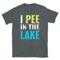 Funny Distressed I Pee In The Lake Tee - Captain Woody's Shirts & Beach Club