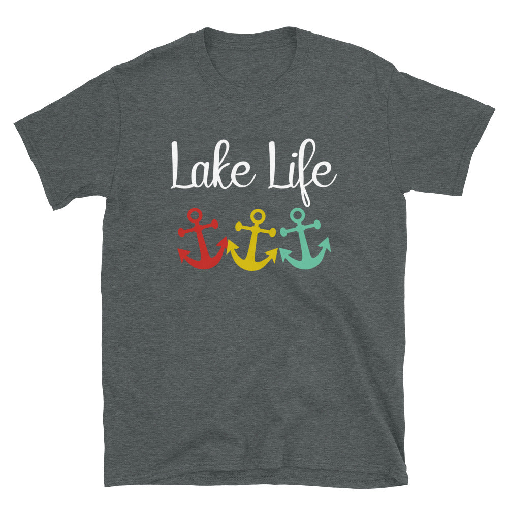 Lake Life Anchors - Unisex T-Shirt - Captain Woody's Shirts & Beach Club