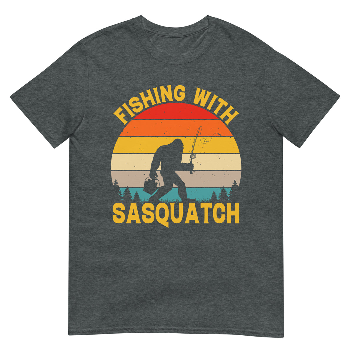 Fishing with Sasquatch T-Shirt - Captain Woody's Shirts & Beach Club