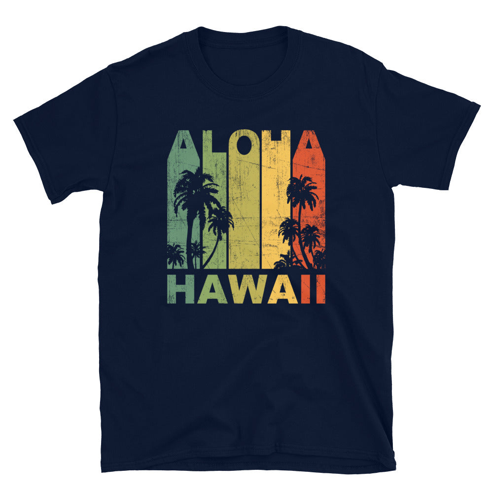 Local Hawaiian T-shirts Hawaii State Grunge Flag Mens T-Shirt