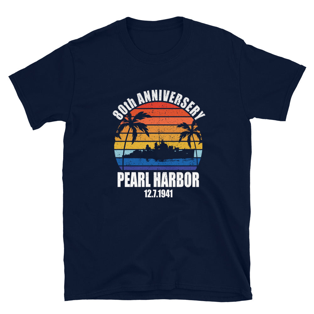 Pearl Harbor 80th Anniversary Sunset - Unisex T-Shirt - Captain Woody's Shirts & Beach Club