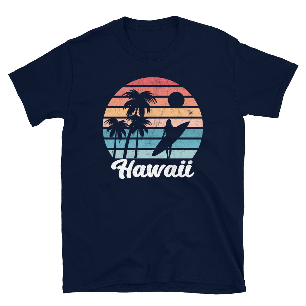 Hawaii Surfer Sunset - Unisex T-Shirt - Captain Woody's Shirts & Beach Club