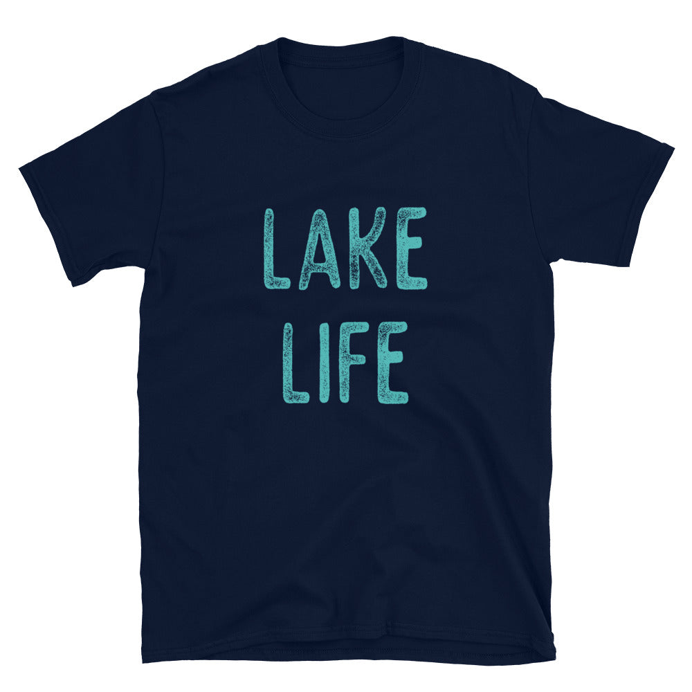 Lake Life Shirt for Men or Women Distressed Lake Life T-Shirt - Captain Woody's Shirts & Beach Club