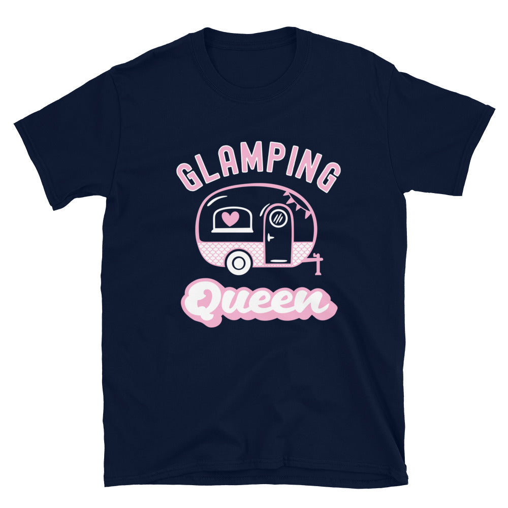 Glamping Women's Camping Shirt, Mom Camping Tee for Happy Camper Women T-Shirt - Captain Woody's Shirts & Beach Club