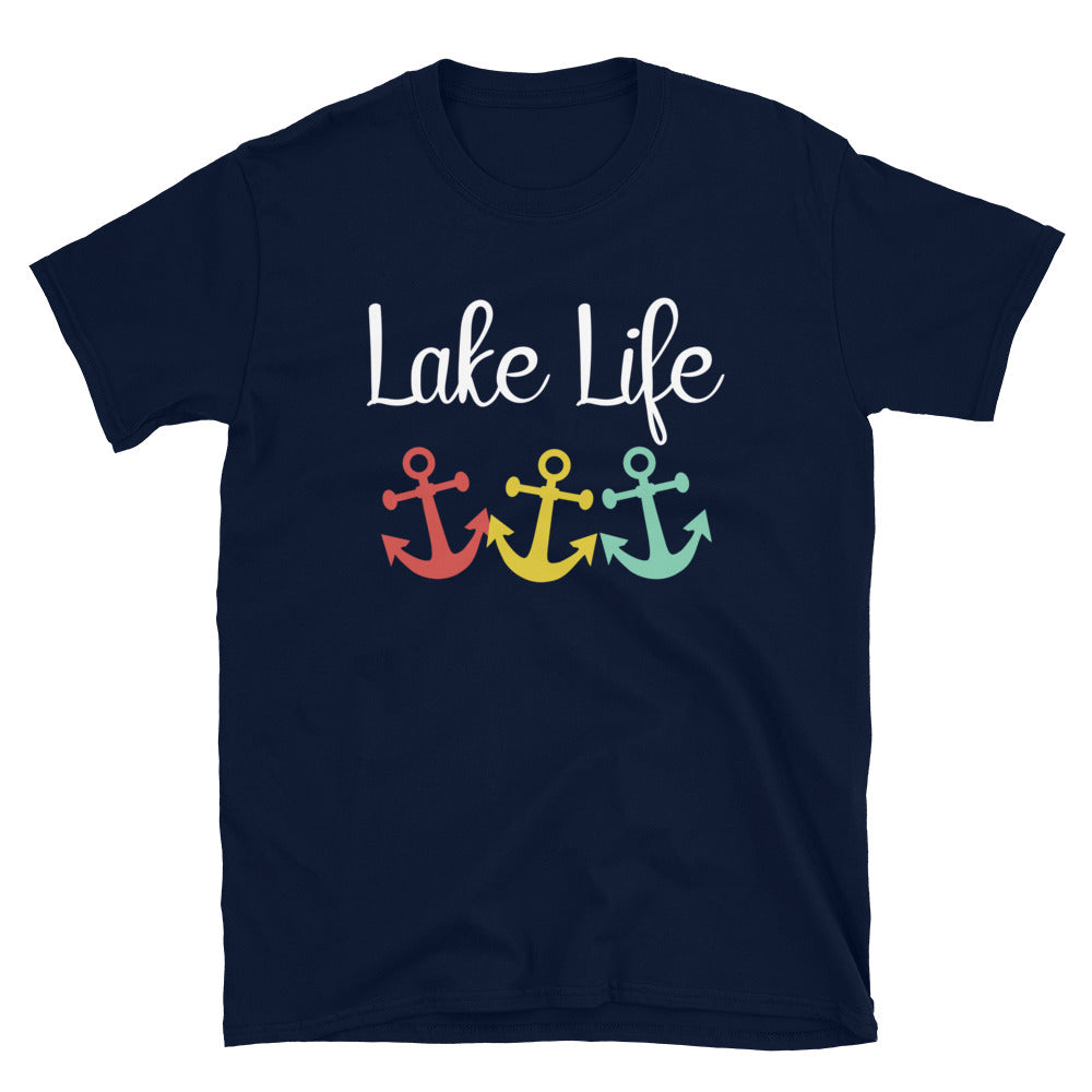 Lake Life Anchors - Unisex T-Shirt - Captain Woody's Shirts & Beach Club