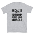 Vintage Girls Love Muscle Classic Car T-Shirt - Captain Woody's Shirts & Beach Club