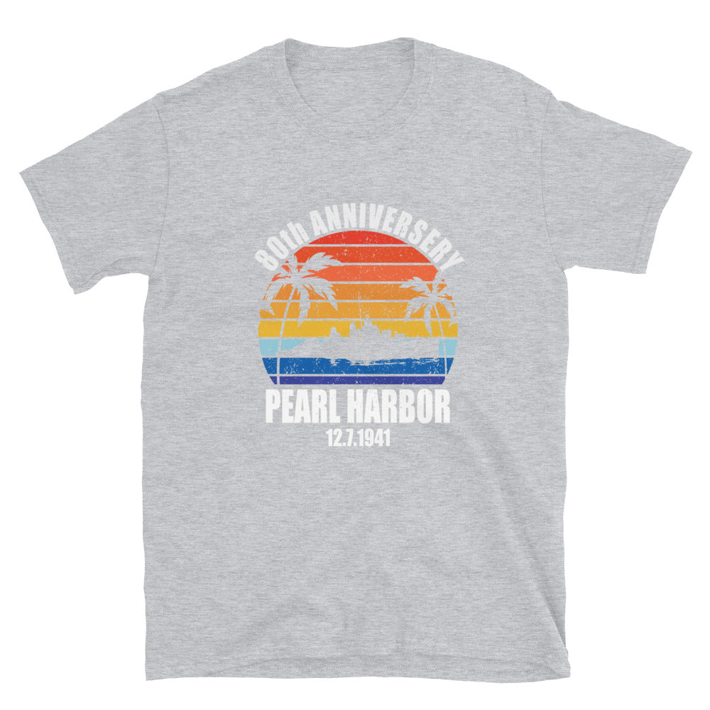 Pearl Harbor 80th Anniversary Sunset - Unisex T-Shirt - Captain Woody's Shirts & Beach Club