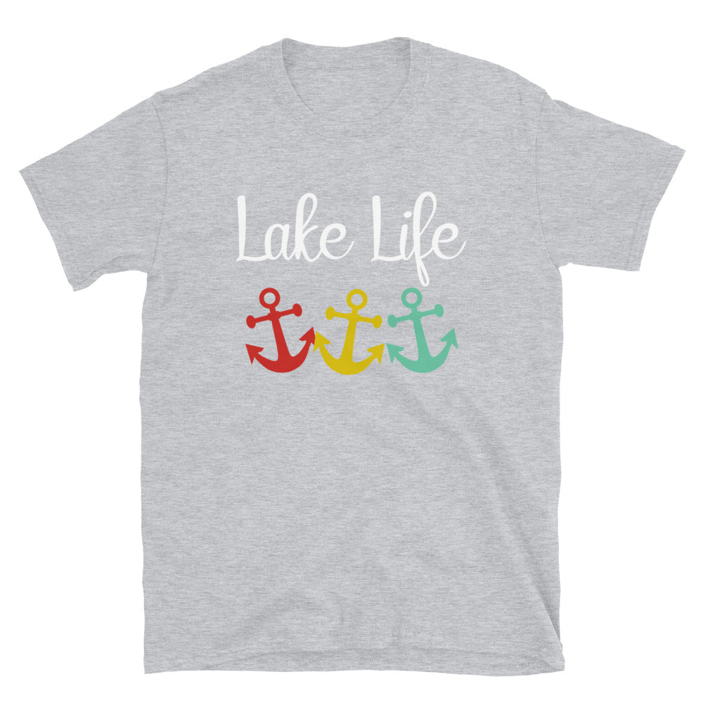 Lake Life Anchors - Unisex T-Shirt - Captain Woody's Shirts & Beach Club