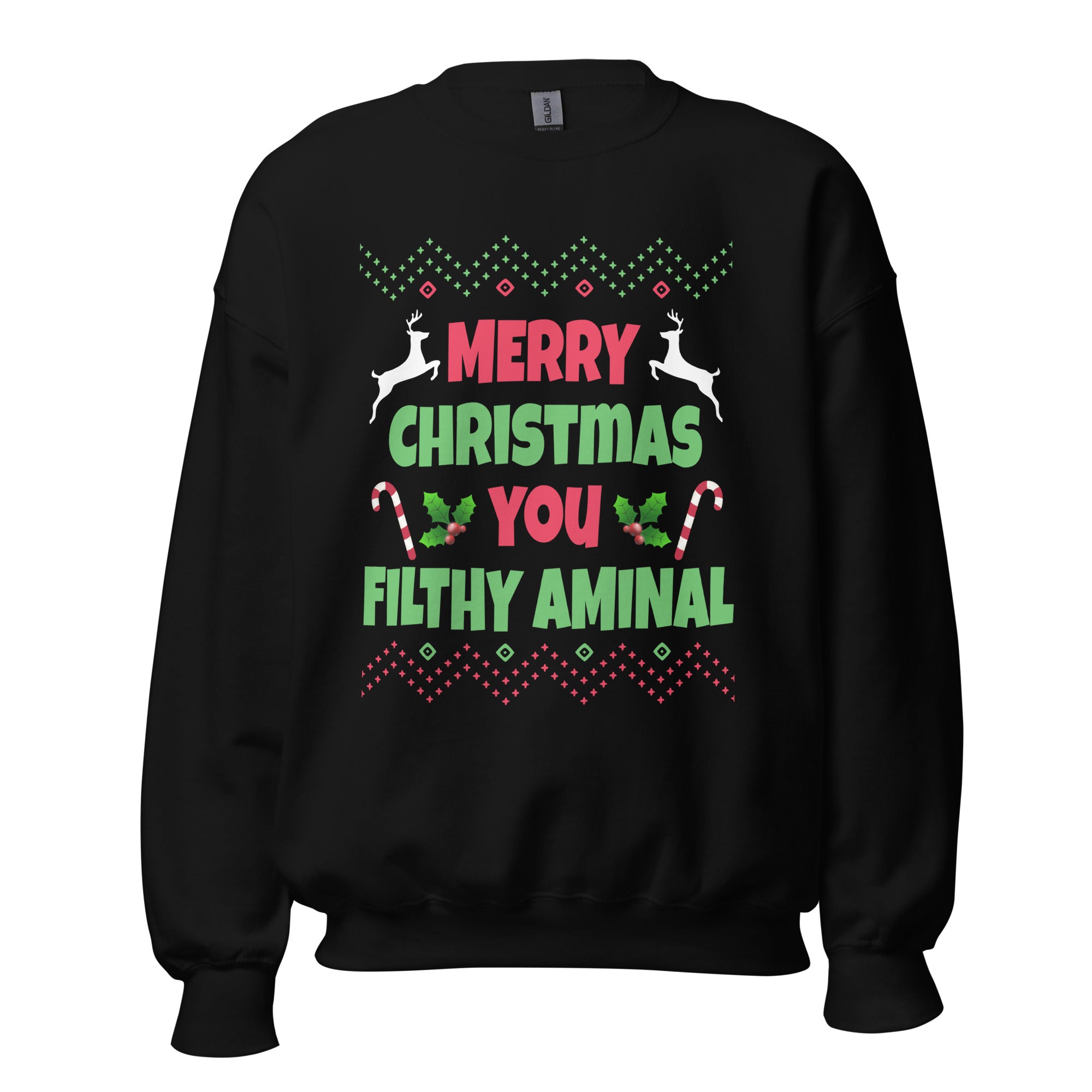 Merry Christmas You Filthy Animal Sweatshirt - Captain Woody's Shirts & Beach Club