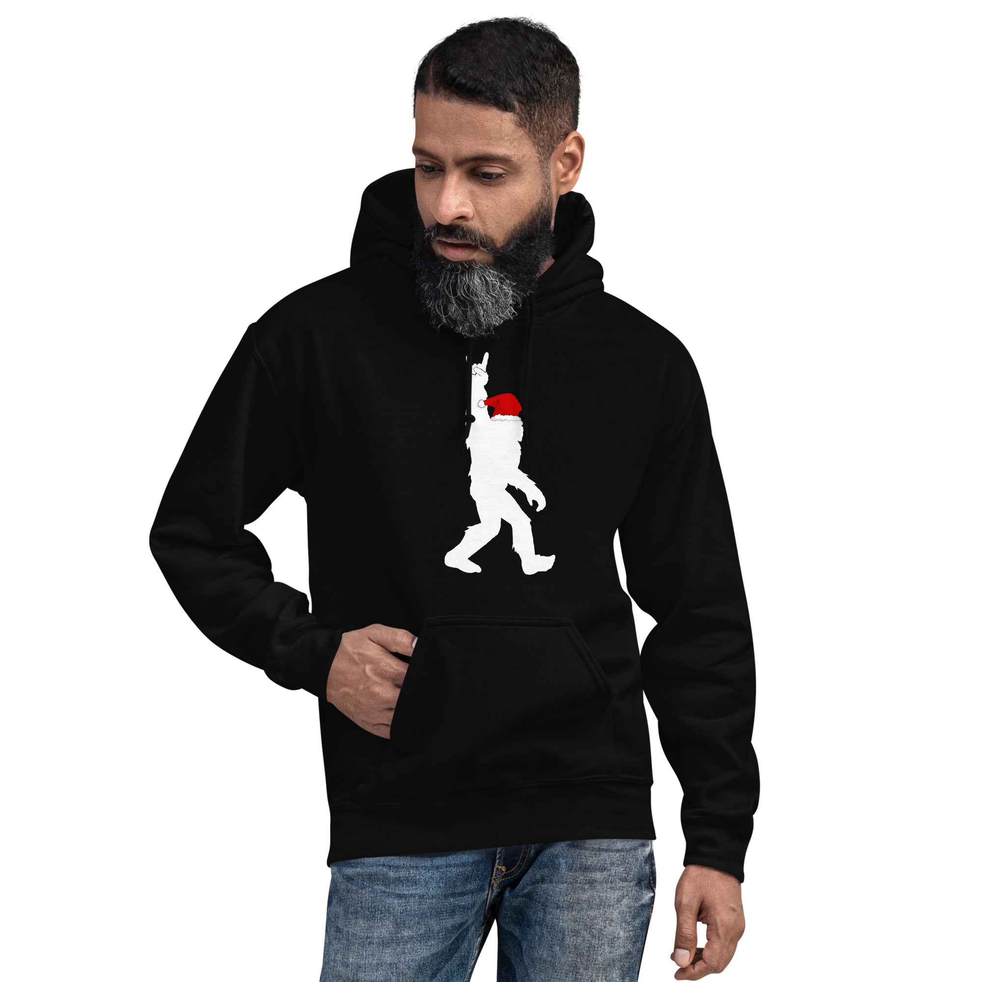 Santa Bigfoot Hoodie - Captain Woody's Shirts & Beach Club