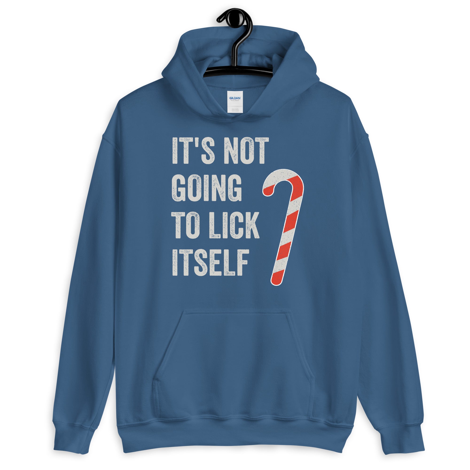 Funny Christmas, "It's Not Going to Lick Itself" Humorous Holiday Hoodie, Perfect for Gifts & Secret Santa, Unisex Hoodie - Captain Woody's Shirts & Beach Club