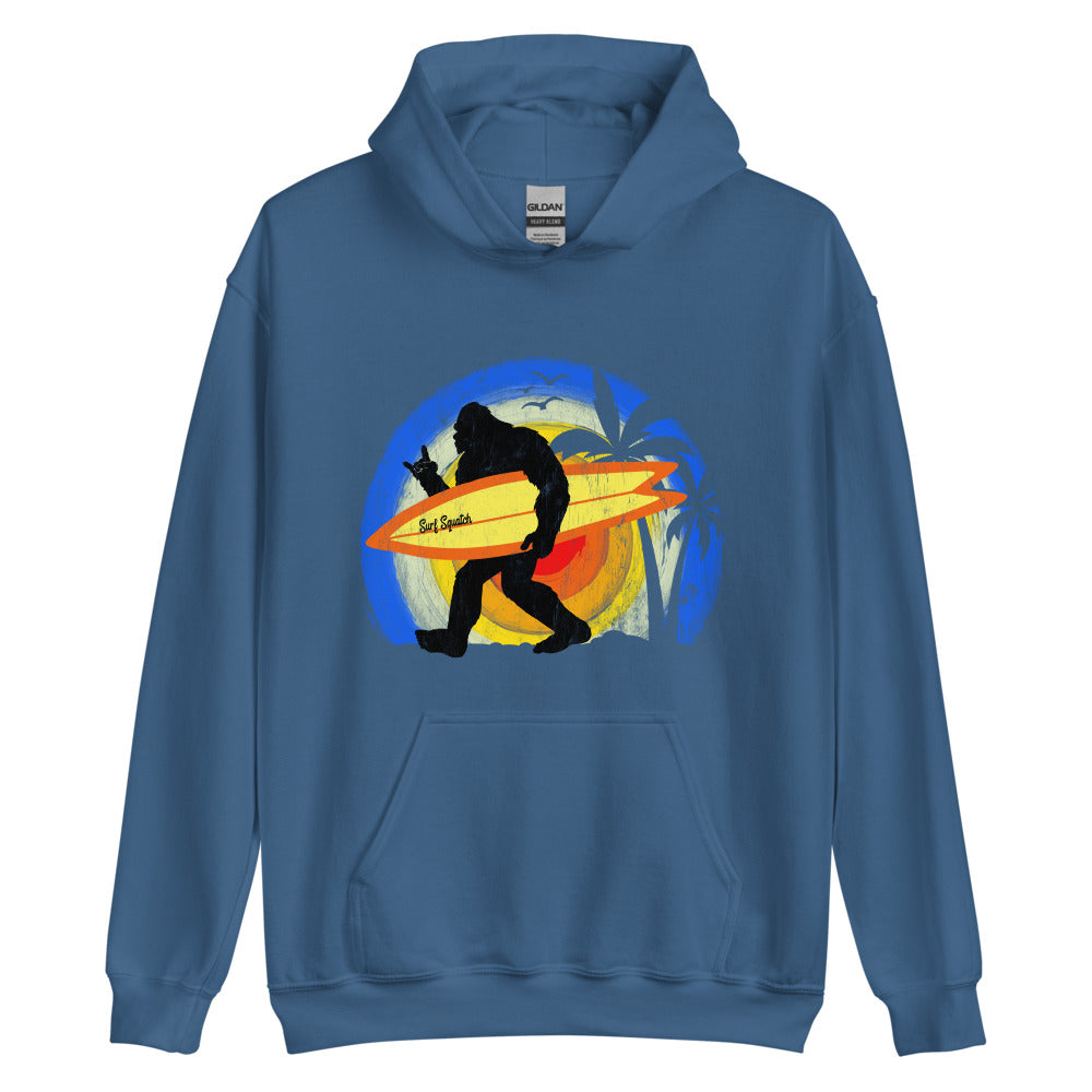 Bigfoot Surfer Unisex Hoodie - Captain Woody's Shirts & Beach Club