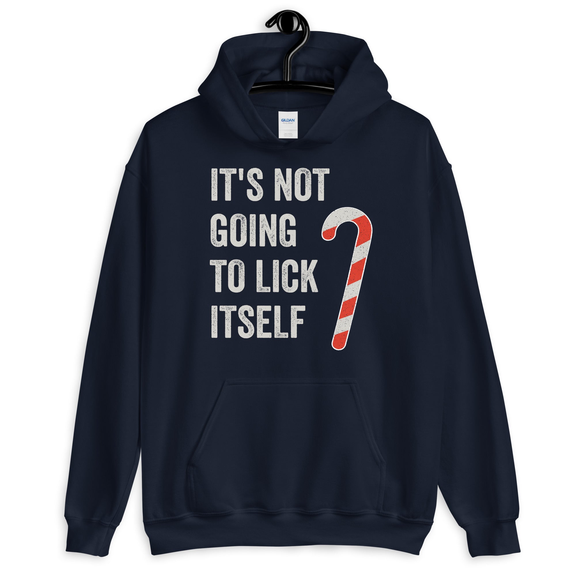 Funny Christmas, "It's Not Going to Lick Itself" Humorous Holiday Hoodie, Perfect for Gifts & Secret Santa, Unisex Hoodie - Captain Woody's Shirts & Beach Club