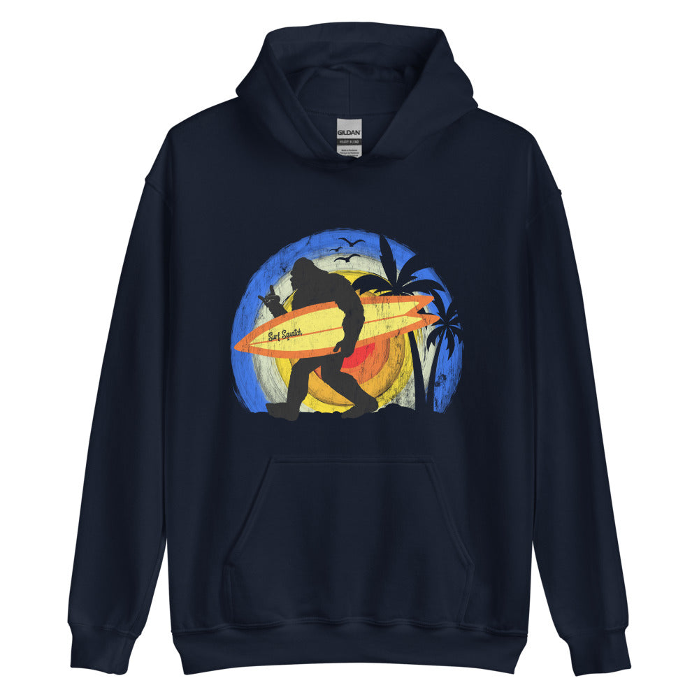 Bigfoot Surfer Unisex Hoodie - Captain Woody's Shirts & Beach Club