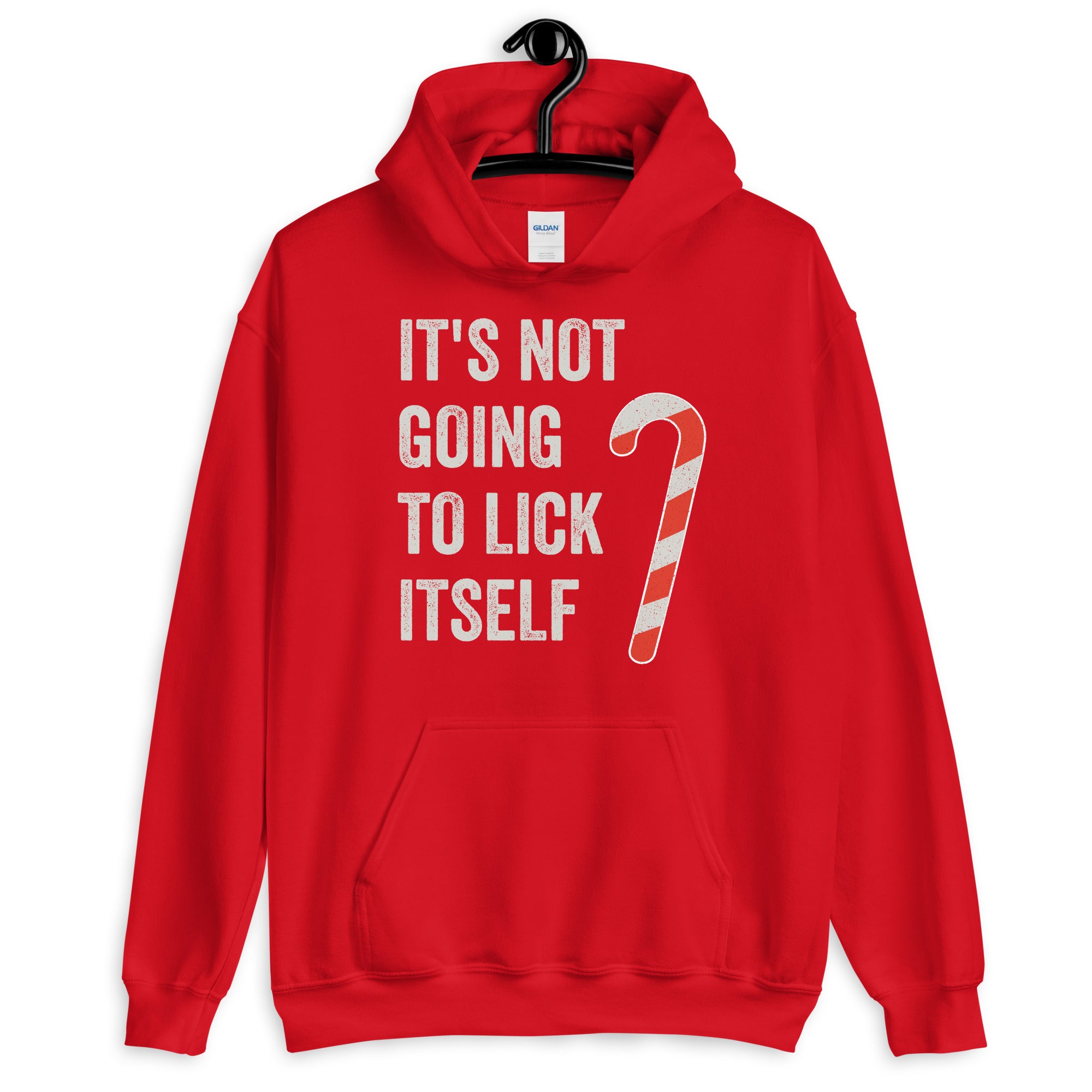 Funny Christmas, "It's Not Going to Lick Itself" Humorous Holiday Hoodie, Perfect for Gifts & Secret Santa, Unisex Hoodie - Captain Woody's Shirts & Beach Club