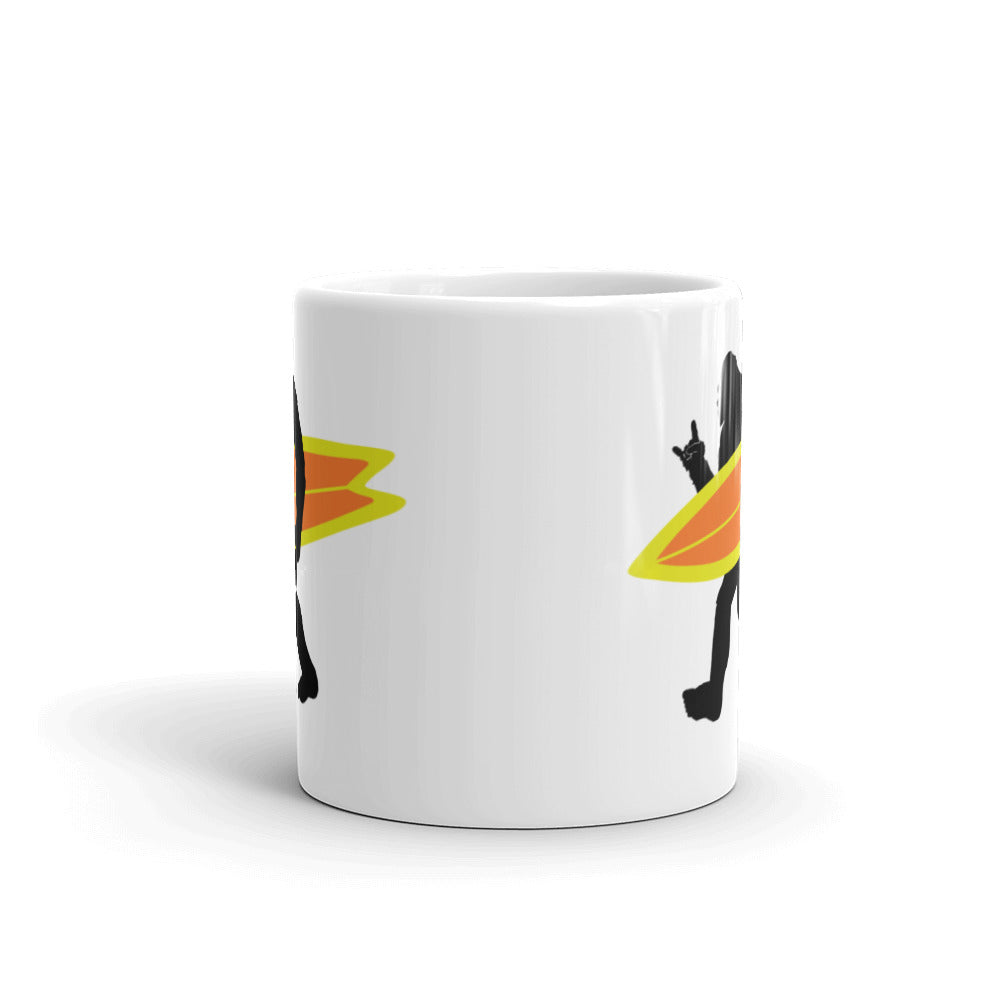 Squatchy Surfer Coffee Mug - Captain Woody's Shirts & Beach Club