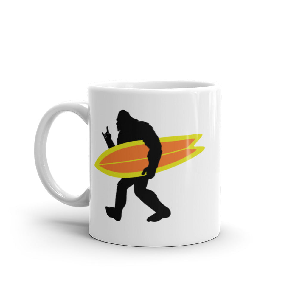 Squatchy Surfer Coffee Mug - Captain Woody's Shirts & Beach Club