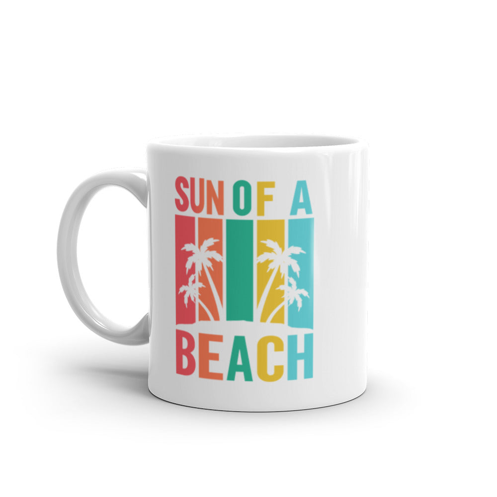 Son of a Beach Coffee Mug, Fun Beach-Themed Ceramic Mug for Sipping Your Favorite Drinks, Perfect Gift for Beach Lovers - Captain Woody's Shirts & Beach Club