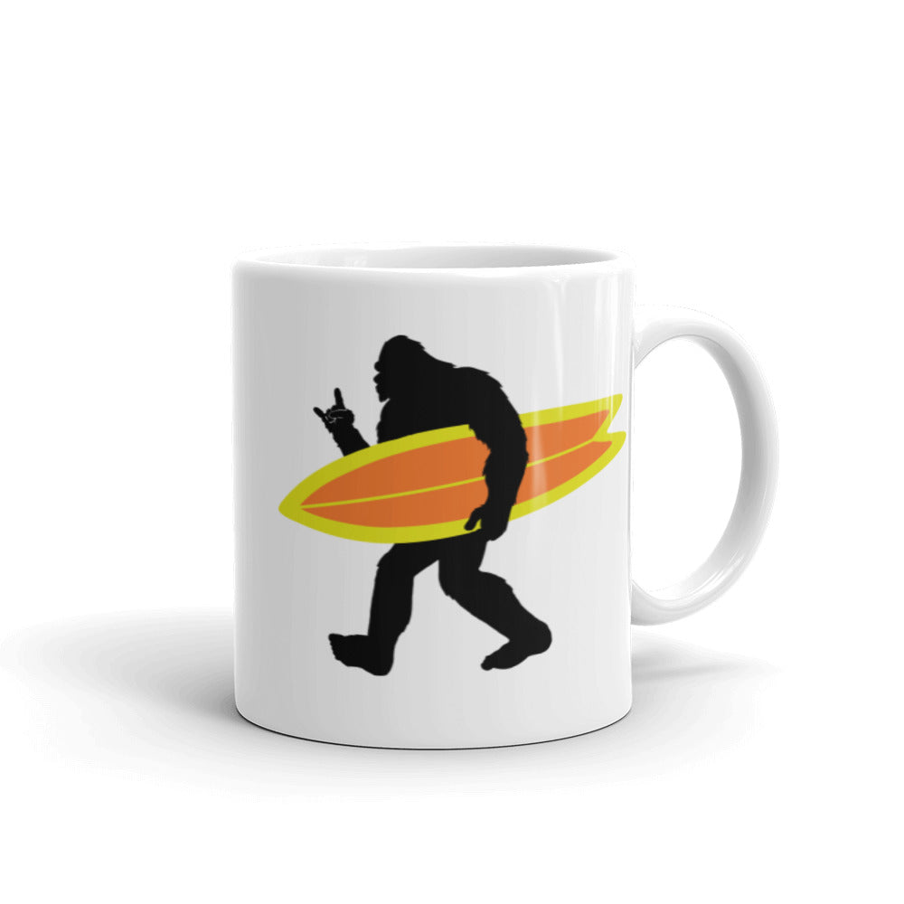 Squatchy Surfer Coffee Mug - Captain Woody's Shirts & Beach Club