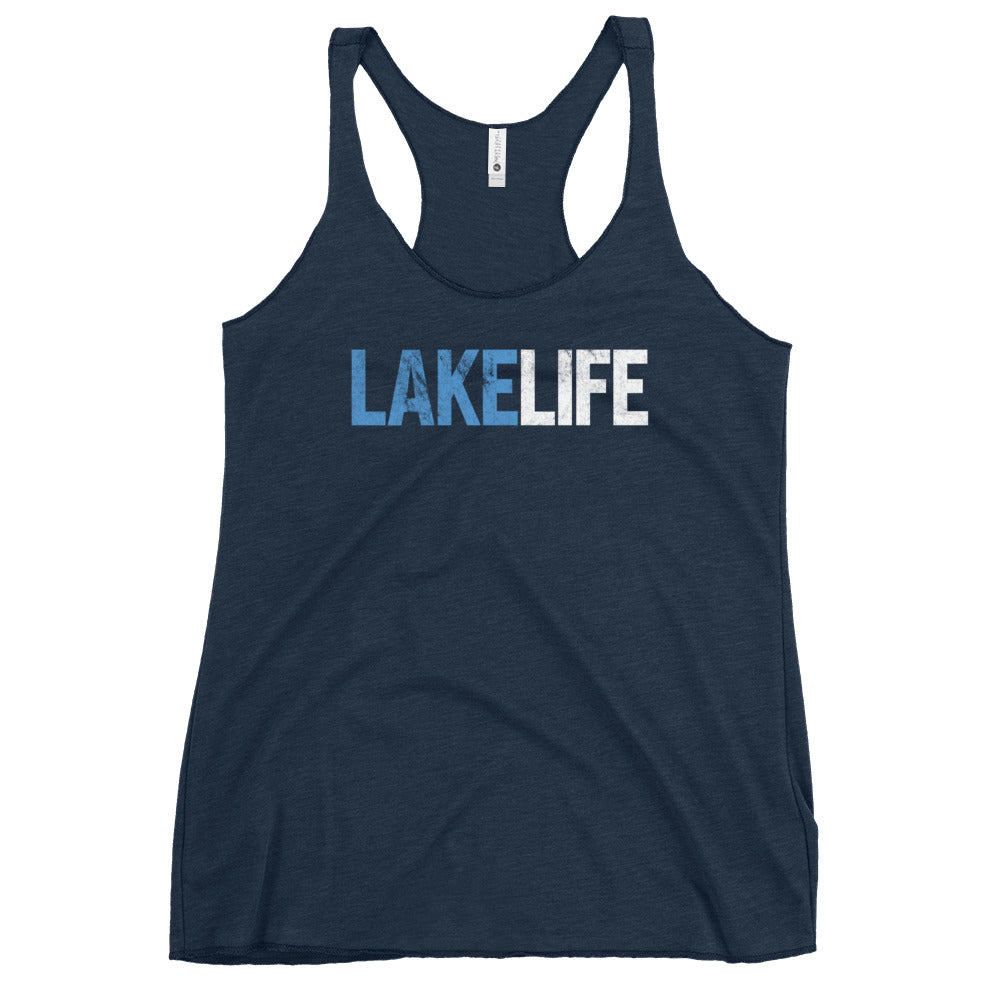 Lake Life - Women's Racerback Tank - Captain Woody's Shirts & Beach Club