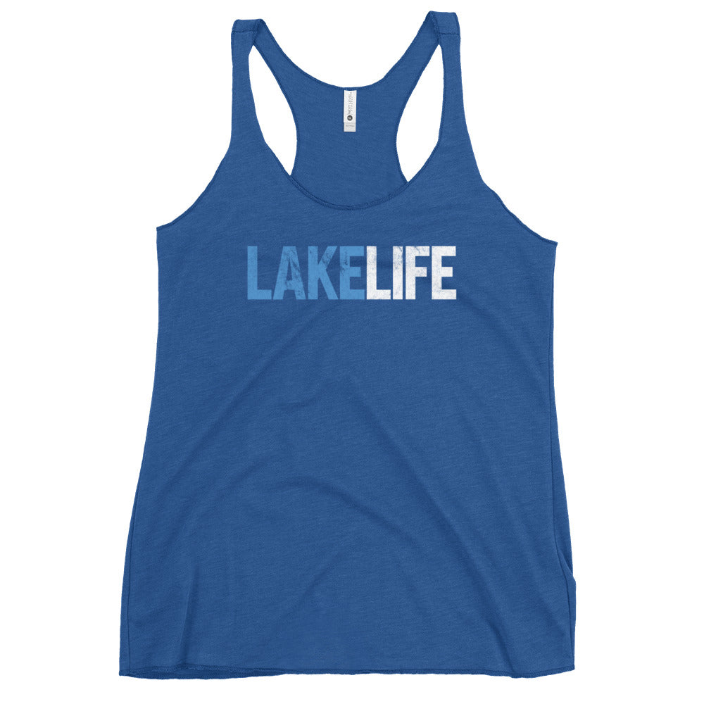 Lake Life - Women's Racerback Tank - Captain Woody's Shirts & Beach Club