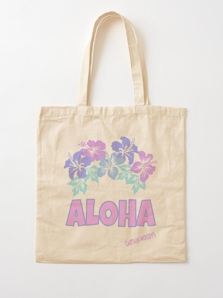 ALOHA Hawaiian Flowers Tote Bag - Captain Woody's Locker