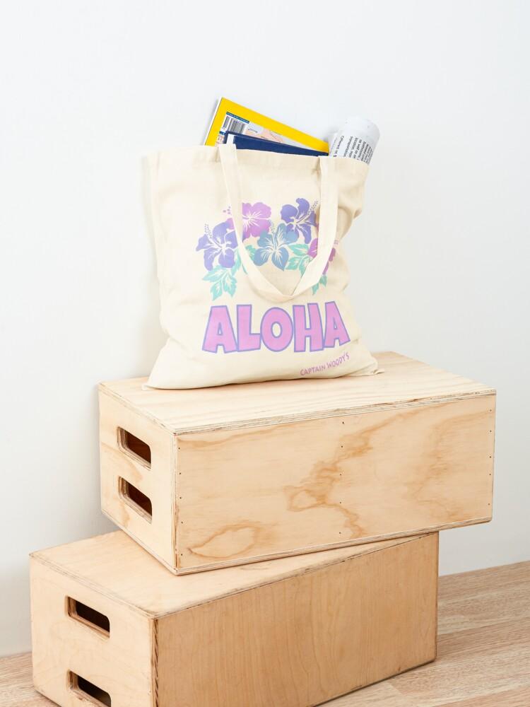ALOHA Hawaiian Flowers Tote Bag - Captain Woody's Locker